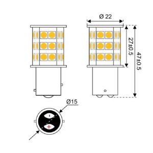Talamex S-Led 30 10-30V Bay15D (click for enlarged image)